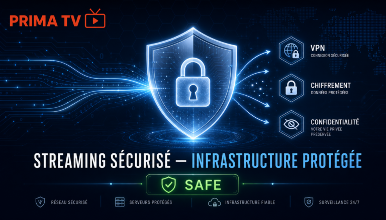 IPTV sécurisé infrastructure protégée PRIMA TV Maroc cybersécurité